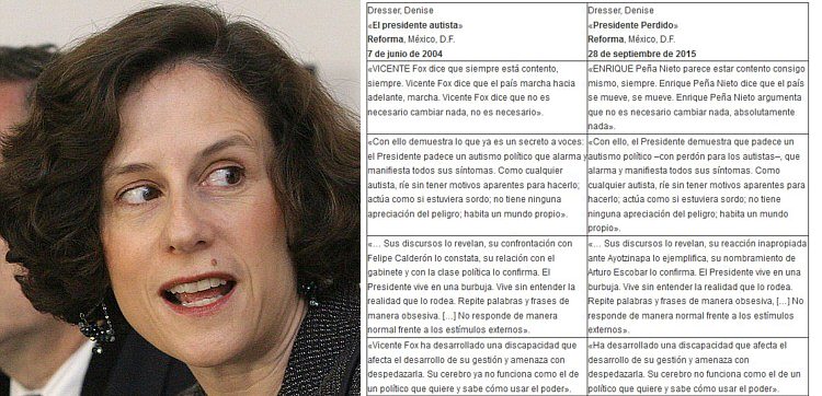 Balconean "autoplagio" de Denise Dresser: "recicla" texto de 2004 para criticar a Peña en 2015