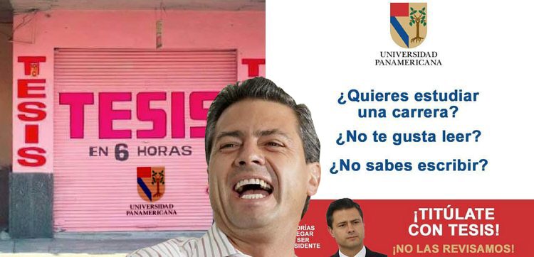 Universidad Panamericana confirma que Peña plagió parte de su tesis pero decide dejarlo impune