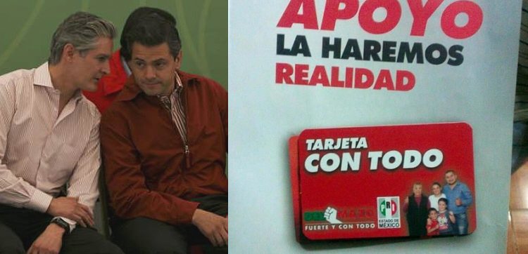 Denuncian reparto de más tarjetas para compra de voto en favor del primo de Peña en Edomex