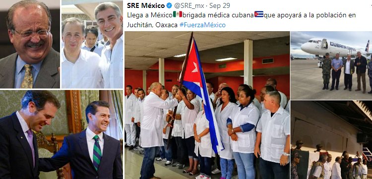 Mientras INE y otros "políticos" mexicanos niegan y roban apoyos, Cuba manda avión repleto de ayuda para México