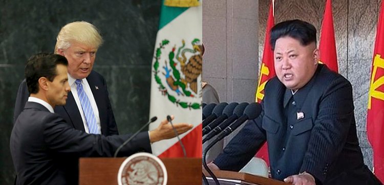 GRANDÍSIMO IMBÉCIL… Peña anexa a México al "pleito" de Trump con Norcorea y expulsa al embajador Kim Hyong Gil