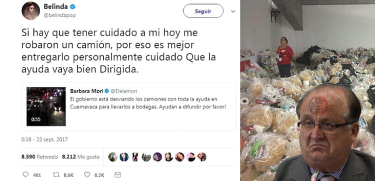 Ciudadanos y hasta "artistas" de Televisa acusan a Graco por apropiarse de apoyos para damnificados de Morelos