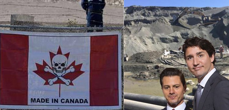 Mientras Peña y esbirros dan trato de rey a Trudeau, mineras canadienses saquean y violan derechos en todo México