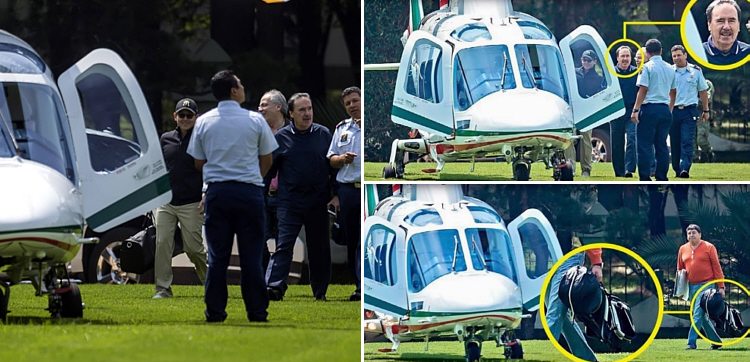 Priista Gamboa usa helicóptero de la Fuerza Aérea para ir a jugar golf con Peña, interrumpiendo práctica de arqueros