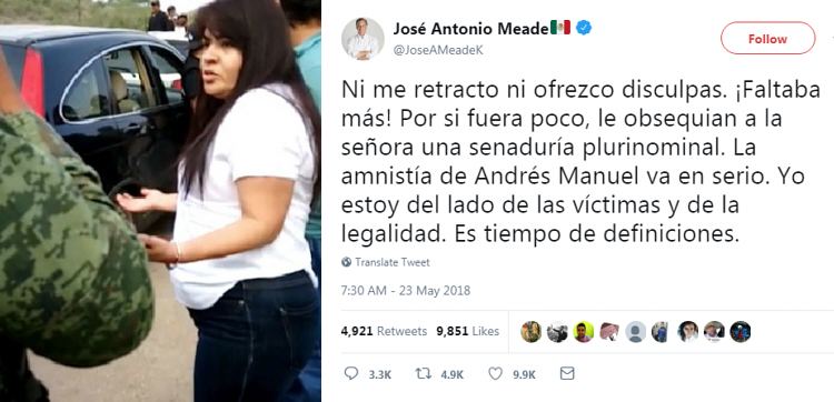 "Balearon casa de mi hija tras el debate", revela Nestora Salgado; Meade insiste en difamarla