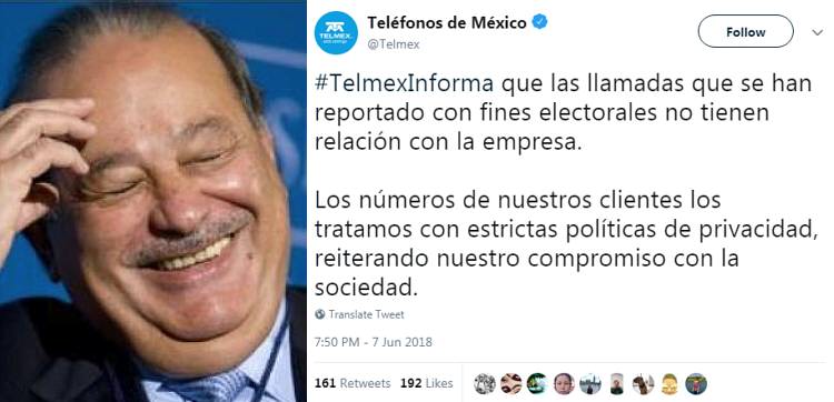 "YO TE ASEGURO QUE YO NO FUI"… Rechaza Telmex complicidad en llamadas masivas de guerra sucia contra AMLO