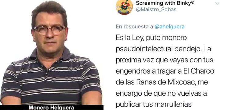 Amenazan a Antonio Helguera, monero de La Jornada, por criticar comentario del derechista Héctor de Mauleón