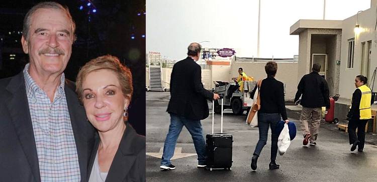 Captan a Fox y su mujer violando seguridad y saltándose aduana de aeroupuerto de Guanajuato con complicidad de aerolínea