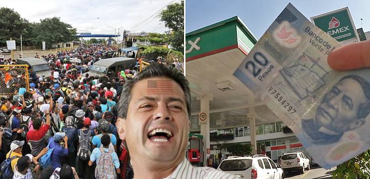 En pleno tema de los migrantes, baja régimen de Peña "subsidio" al IEPS; gasolina subirá aún más