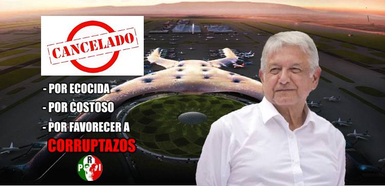 Confirma AMLO cancelación de NAIM en Texcoco; promete concluir nuevo sistema aéreo en 3 años