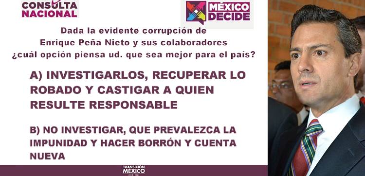 Proponen consulta para que el pueblo decida si se investiga y castiga a Peña por su corrupción