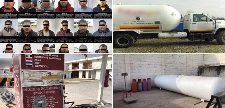 OPERATIVO ANTI-HUACHICOL EN PUEBLA: 23 detenidos, 40 pipas y 140 mil litros de gas asegurados