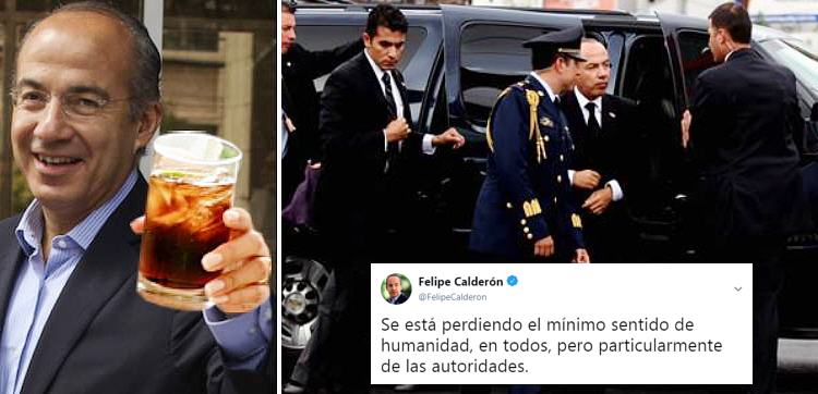 Ensangrentó al país, suplicó protección… ahora Calderón lamenta "falta de humanidad" de autoridades