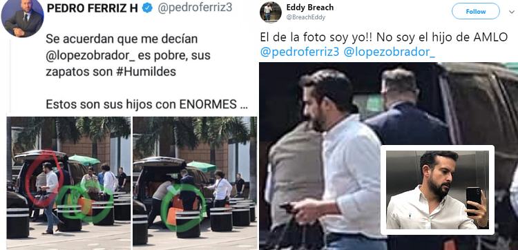 Pedro Ferriz acusa a hijo de AMLO de comprar en tienda cara… usando foto de otra persona