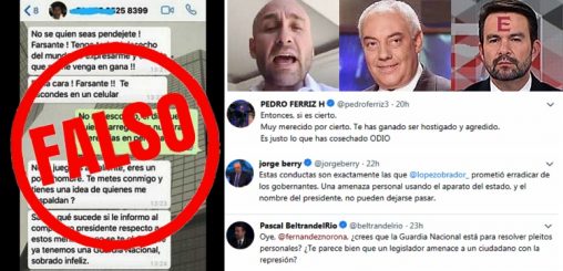 Ferriz, Beltrán del Río y otros “periodistas” usan imagen falsa para atacar a Fernández Noroña