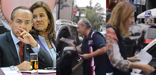 Desesperados, FeCal y su mujer “volantean” en calles ante fracaso total de “México Libre”