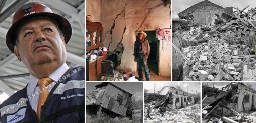Y en Salaverna, decenas de viviendas a punto de colapsar por explosiones de la minera de Slim