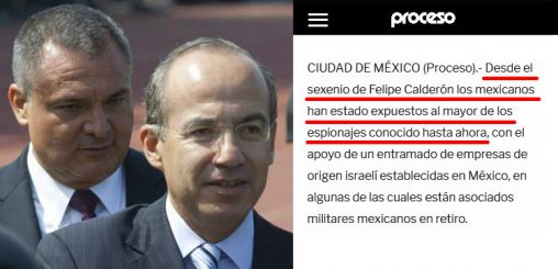 “Espiar es delito”, dice Calderón… “Desde sexenio de Calderón, el mayor espionaje”, dijo Proceso en 2017