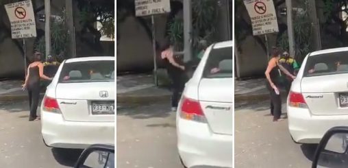 Piden ahora sanción contra violenta mujer que pateó a policía y lo amenazó con chancla (VIDEO)